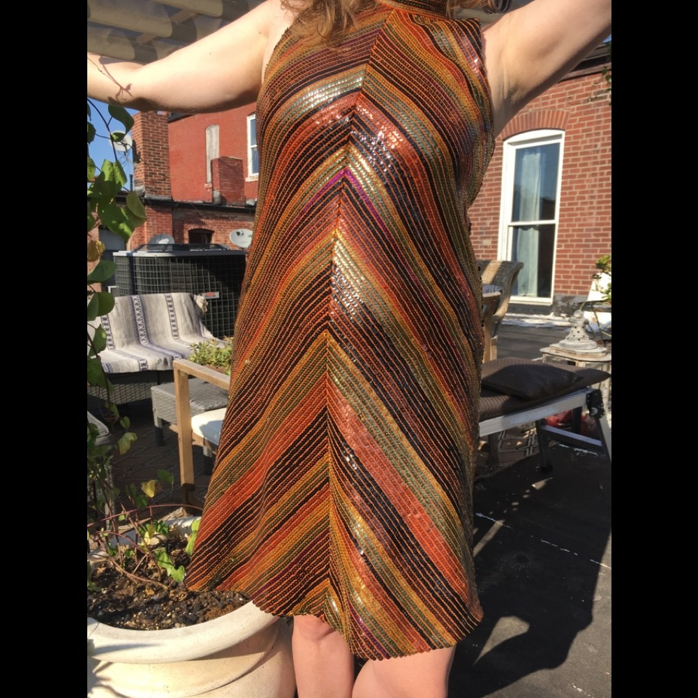 Suzy Perette Vintage Sequin One Of A Kind Mini